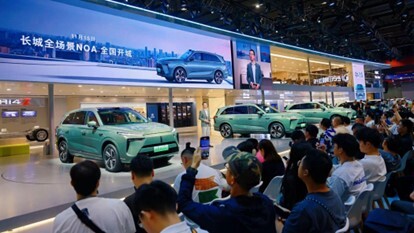 長城汽車攜全新藍山亮相展臺,全場景NOA全國開城